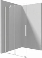 Ścianki i drzwi prysznicowe - Deante PRIZMA Ścianka prysznicowa walk-in - przesuwna bianco 90cm - miniaturka - grafika 1