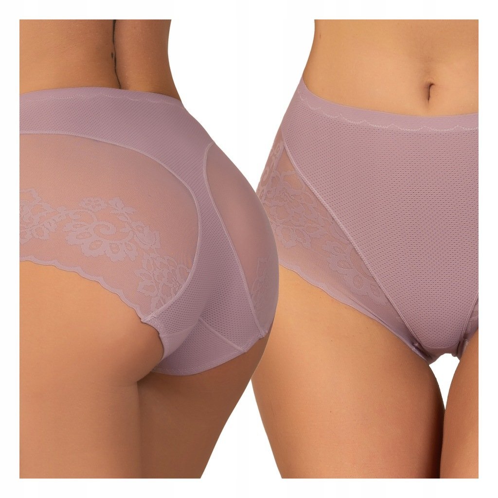 Wyszczuplające majtki MODELUJĄCE korygujące ODDYCHAJĄCE koronkowe