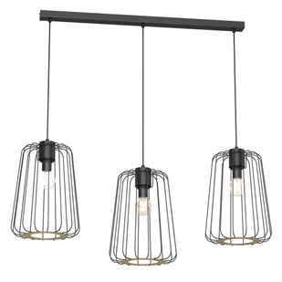Lampa wisząca potrójna na listwie druciak TRAD 9729 Luminex LX9729 - Lampy sufitowe - miniaturka - grafika 1