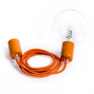 Loft metal line - 03 kalifornijska pomarańcza lampa wisząca KOLOROWE KABLE - Lampy sufitowe - miniaturka - grafika 1
