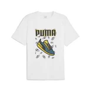 Męska koszulka GRAPHICS Sneaker PUMA White - Koszulki sportowe męskie - miniaturka - grafika 1