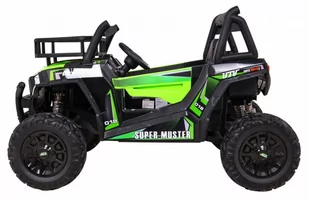 Buggy UTV Terenówka dla dzieci Zielony + Pilot + Bagażnik + Wolny Start + EVA + MP3 LED - Pojazdy elektryczne dla dzieci - miniaturka - grafika 4