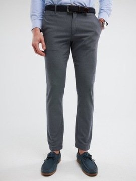 Big Star Spodnie Męskie Chinosy Niebieskie Erhati 402 W36 L30