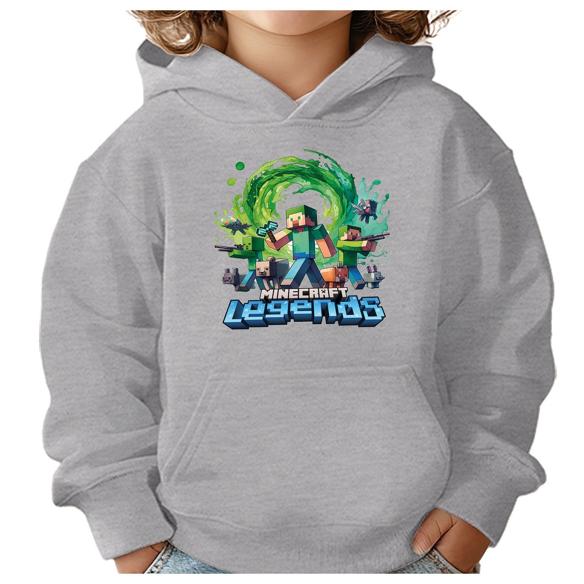 BLUZA DZIECIĘCA MINECRAFT LEGENDS 122-128 CHŁOPIĘCA DZIEWCZĘCA PREZENT