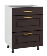 Meble kuchenne - Bristol Szafka Dolna Ds-60-2W-1N Modernbox Czarny Mat - miniaturka - grafika 1