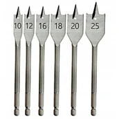 Wiertła - Dedra Zestaw wierteł łopatkowych do drewna WDAS06 WDAS06 - miniaturka - grafika 1