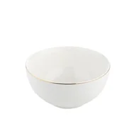 Miski i półmiski - Salaterka Bellissima ze złotą obwódką 14 cm biały - miniaturka - grafika 1