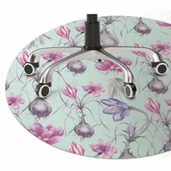 Podnóżki, podpórki, podkładki - Mata na podłogę pod krzesło Krokusy z cebulami fi100 cm - miniaturka - grafika 1