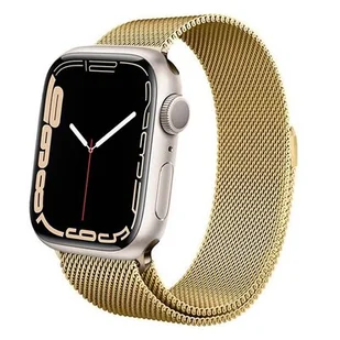Apple Crong Pasek ze stali nierdzewnej Crong Milano Steel do Watch 38/40 mm złoty CRG-40MST-GLD - Akcesoria do smartwatchy - miniaturka - grafika 1