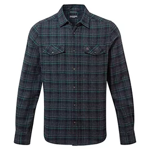 Craghoppers Męska koszula z długim rękawem Kiwi CMS681 piesze wycieczki, BlkPepMl Chk, S, blkpepml chk, S - Koszule męskie - miniaturka - grafika 1