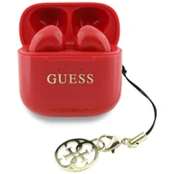 Słuchawki - Guess Glossy Effect Printed czerwony - miniaturka - grafika 1