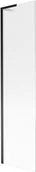 Parawany nawannowe - Mexen Next L parawan nawannowy 1-skrzydłowy 50 x 150 cm, prążki, czarny - 895-050-000-03-09-70 - miniaturka - grafika 1