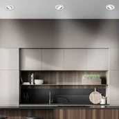 Oprawy, klosze i abażury - Briloner Kulana A oprawa wpuszczana LED, matowy chrom, 4000K, zestaw 3 sztuk - miniaturka - grafika 1