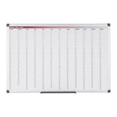 Tablice i flipcharty - BI-OFFICE Planer, Tablica suchościeralno-magnetyczna do planowania rocznego, 900x600 mm GA0360170 - miniaturka - grafika 1