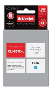 CLI-551C (BPC551XLC) - Tusze zamienniki - miniaturka - grafika 2