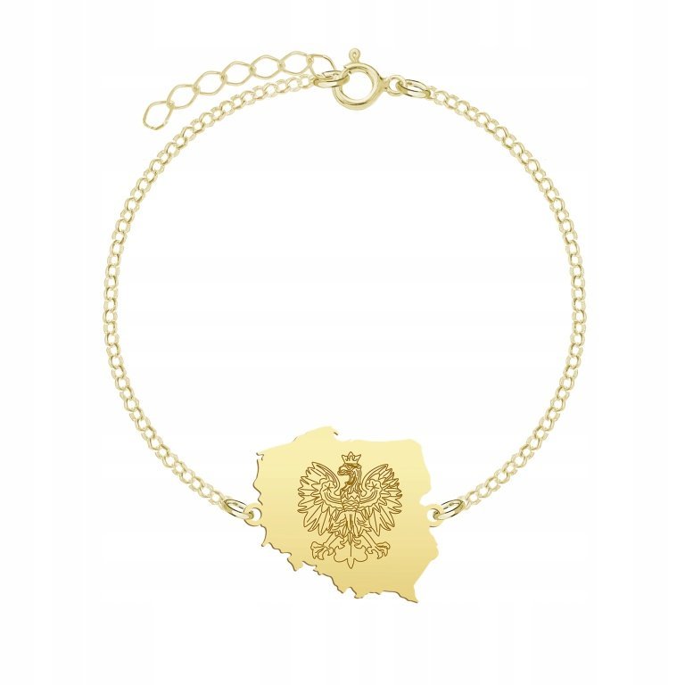 Pozłacana Bransoletka POLSKA DEDYKACJA