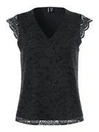 Bluzki damskie - Pieces Bluzka "Olline" w kolorze czarnym - miniaturka - grafika 1