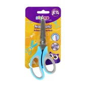 Nożyczki - Nożyczki szkolne dla leworęcznych i praworęcznych Strigo niebiesko-szare - miniaturka - grafika 1