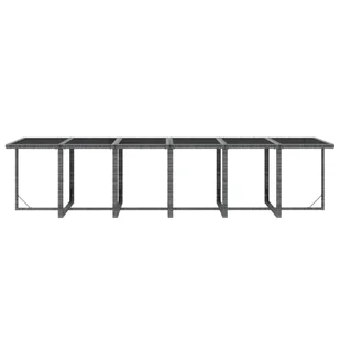 17-cz. zestaw mebli ogrodowych z poduszkami, polirattan, szary - Meble ogrodowe - miniaturka - grafika 9