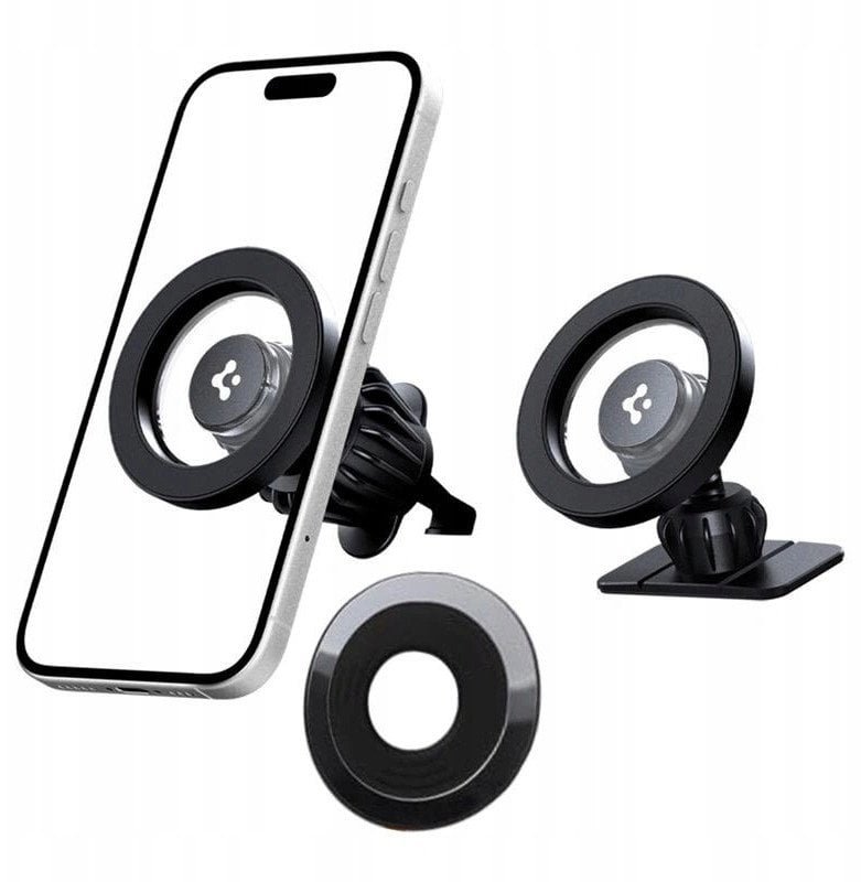 SPIGEN MFT13 MAGNETIC MAGSAFE DASHBOARD & VENT CAR MOUNT BLACK