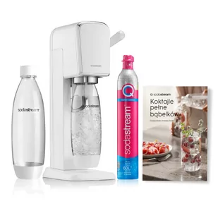 Saturator do wody gazowanej SodaStream Art - Biały + książka - Saturatory - miniaturka - grafika 1