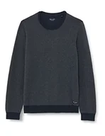 Swetry męskie - Teddy Smith Sweter męski, Total Navy, XL - miniaturka - grafika 1