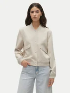 Kurtki damskie - Vero Moda Kurtka bomber Amala 10307303 Beżowy Regular Fit - miniaturka - grafika 1