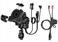 Uchwyty samochodowe do telefonów - UCHWYT MOTOCYKLOWY ANTYWIBRACYJNY Z ŁADOWARKĄ DO TELEFONU - miniaturka - grafika 1