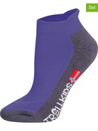 Skarpetki damskie - Trollkids Skarpety turystyczne (2 pary) "Hiking Low Cut Socks II" w kolorze fioletowym - miniaturka - grafika 1