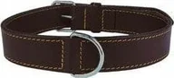 Obroże dla psów - Zolux LEATHER LINED COLLAR 65MM BRN - miniaturka - grafika 1