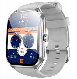 Hoco z funkcją rozmowy AMOLED Y28 srebrny - Smartwatch - miniaturka - grafika 1