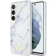 Etui i futerały do telefonów - Etui Guess GUHCS23MPCUMAH do Samsung Galaxy S23+ Plus S916 biały/white hardcase Marble - miniaturka - grafika 1