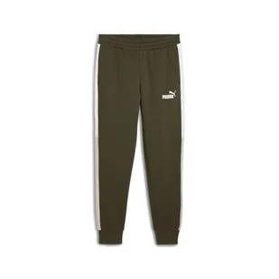 PUMA Męskie spodnie dresowe Power Colorblock Fl Cl dzianinowe spodnie - Spodenki męskie - miniaturka - grafika 1