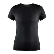 Koszulki i topy damskie - Koszulka damska Craft Pro Dry Nanoweight Black/Black XL - miniaturka - grafika 1