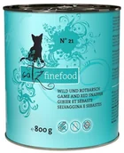 Mokra karma dla kotów - Catz Finefood N.21 Dziczyzna i Karmazyn Puszka 800g 12082 - miniaturka - grafika 1