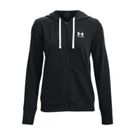 Bluzy sportowe damskie - Bluza treningowa damska Under Armour Rival Terry Full Zip Hoodie - miniaturka - grafika 1