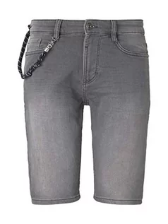 Spodenki damskie - TOM TAILOR Męskie Szorty dresowe Denim 1016041, 10230 - Grey Denim, 28 - grafika 1