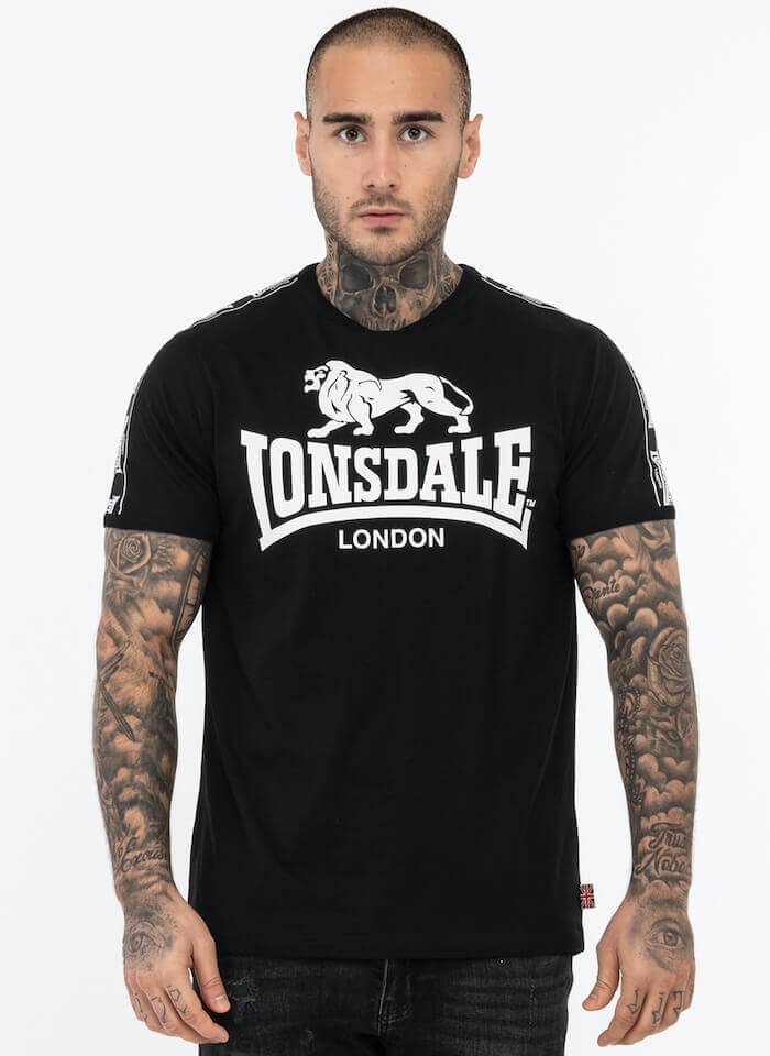 T-shirt LONSDALE STOUR czarny-L