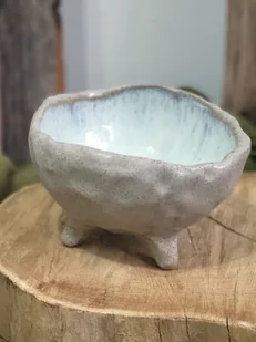 Dekoracyjna ceramiczna miseczka boho - Miski i półmiski - miniaturka - grafika 1