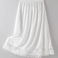 Spódnice - TEMU Spódnica-parasolka o średniej długości 60 podszewką z imitacji koronki, spódnica z podszewką zapobiegającą prześwitom, spódnica rozciągliwa, - miniaturka - grafika 1