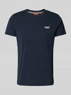 Koszulki męskie - T-shirt z wyhaftowanym logo - miniaturka - grafika 1