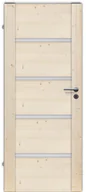 Drzwi wewnętrzne - Drzwi wewnętrzne drewniane świerkowe surowe pokojowe Skogen 80 lewe - miniaturka - grafika 1