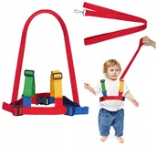 Zabezpieczenia dla dzieci - Smycz Szelki Bezpieczeństwa dla Dzieci Spacerowe do Chodzenia Czerwone - miniaturka - grafika 1