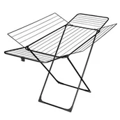 Suszarki na ubrania - Suszarka Na Pranie Stojąca H300 183 X 99 X 96 Cm Czarna Velkea - miniaturka - grafika 1