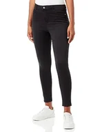 Spodnie damskie - VERO MODA Damskie spodnie jeansowe, Czarny/szczegóły: pranie, 30-XL - miniaturka - grafika 1