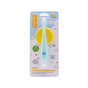 Babyton Silikonowa szczoteczka do zębów dla niemowląt, 6-24 mies. - Szczoteczki do zębów dla dzieci - miniaturka - grafika 1