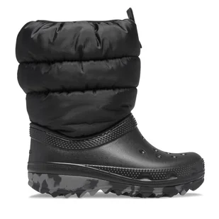 Śniegowce Crocs Crocs Classic Neo Puff Boot T 207683 Czarny - Buty dla chłopców - miniaturka - grafika 1