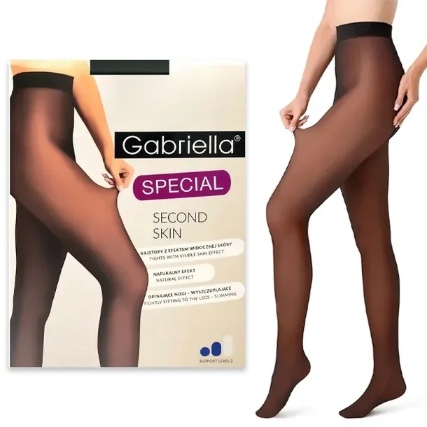 GABRIELLA SECOND SKIN rajstopy wyszczuplające transparentne 50DEN - 6