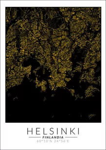 Galeria Plakatu, Plakat, Helsinki Złota Mapa, 60x80 cm - Plakaty - miniaturka - grafika 1