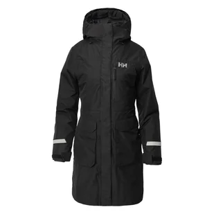 Damski Płaszcz ocieplany HELLY HANSEN W RIGGING COAT 53512_990 – Czarny - Płaszcze damskie - miniaturka - grafika 1